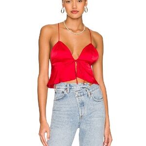 Superdown Isla Satin Top